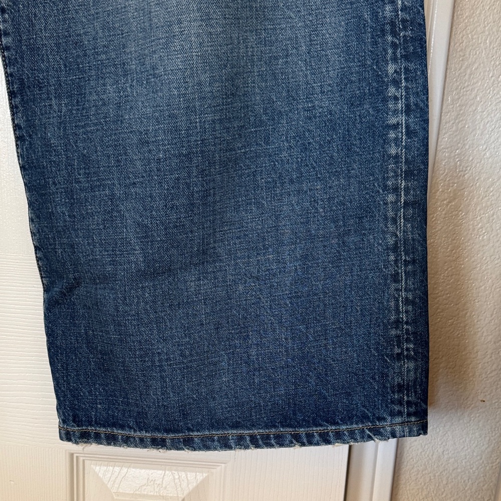 Free People - We The Free Dark Blue Wide-leg Denim NWOT - Picture 9 of 11